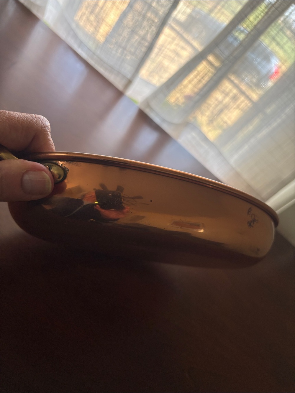 Portuguese Copper Oval Serving Pan - Picture 4 of 6